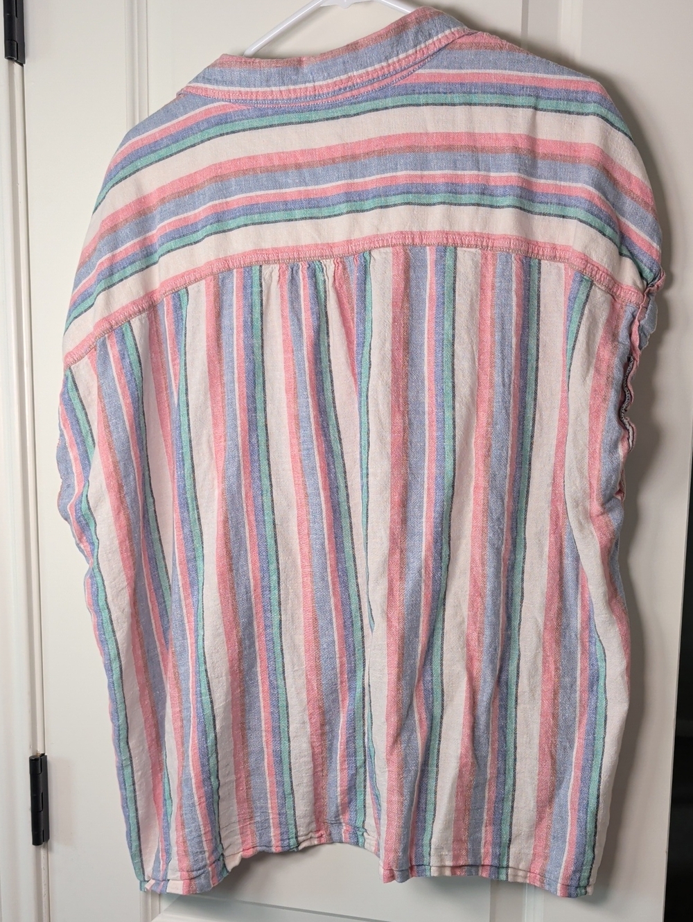 Orvis Pastel Multi-Stripe Button-Up Shirt - Picture 8 of 8